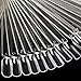 Ularma 50Pcs Nail Art False Tips Sticks Practice Display Fan Board Design Tools (Clear )