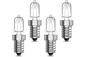 Lamptobe Ampoule Four E14 42W - Résistante à 500 Degré Lampe de Four E14 Blanc Chaud 2700K Dimmable pour Philips, Neff, AEG, Smeg, Zanussi et Bosch Fours, Micro-ondes, Lampes à Sel (Pack de 4)