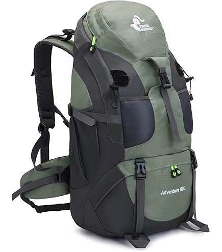 ICDKOXY 60L Outdoor Rucksack - Wasserdicht, Großes Volumen, Nylon, Für Trekking, Klettern & Reisen