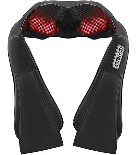 Hangsun Nackenmassagegert Elektrisch Shiatsu Massagegert Nacken Schulter  Rcken mit Wrmefunktion 3 Einstellbaren Geschwindigkeiten 3D-Rotation  Massage fr Haus Und Auto : Amazon.de: Drogerie & Krperpflege