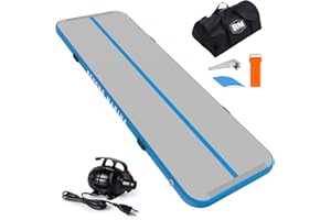 ‎BEYOND MARINA BEYOND MARINA Aufblasbare Matte Tumbling Track,Air Turnmatte Trainingsmatte Gymnastik-Luftbahn 3m 4m 5m 6m mit elektrischer Pumpe,Tragetasche,Luftmatten für den Zuhause,Outdoor,Yoga, Übungsgymnastik