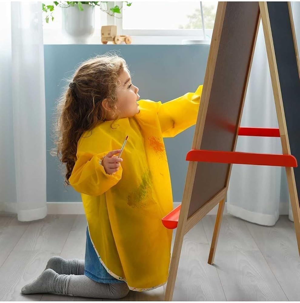Ikea Mala Boyama Aktivite Önlüğü Uzun Kollu Sarı 60 Cm
