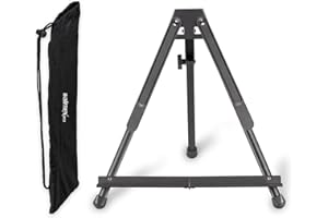Walimex pro chevalet de table en aluminium 40x60cm I chevalet de studio idéal, chevalet de table & chevalet de terrain I pour toiles jusqu'à HxD : 40x60cm, jusqu'à 4kg I avec sac