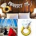 Produktbild uhno Verlobungsring Helium balloon-30 "Ring Folienballon gold Hen Party Dekoration