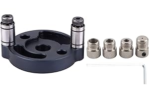 HYUDUO Plantillas y Guías de Taladro, Guía de Ensamblaje, Taladro de Perforación, Juego de Guías de Taladro para Carpintería para Proyecto de Muebles
