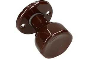 KOTARBAU® Bouton de Porte Tournant Marron Quincaillerie de Porte Poignée Acier Laqué 1 pièce Partie Supérieure Durable