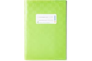 HERMA Quaderni plastica DIN A5 gedeckt con rafia struttura, 1 pezzi 5 gedeckt mit Baststruktur, 1 Stück verde chiaro