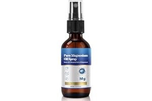 PLOBRT Magnesium Oil Spray, Magnesium Oil for Feet, Pure and Natural Topical Magnesium Spray, Glass Bottle, 60ml