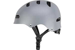 BESYLRUY Casco da skater, per uomo, donna, robusto, per uso quotidiano, regolabile, unisex, per skateboard, scooter e BMX