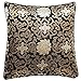 Produktbild Lorenzo Cana Home Edition Luxus Kissenhülle aus Seidenbrokat Seide Schwarz Gold Brokat Damast Seidenkissen Kissen gewebt Paisley 96047