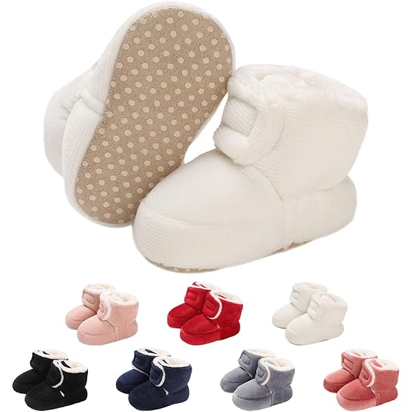 Stivaletti Neonato Invernali - Scarpine Calde Cotone Antiscivolo Per Bimbi 0-18 Mesi - Foto 11