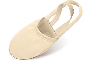 DiULi Halvsulor, balettskor, rytmiska gymnastikskor | Lädersula, halkfri, perfekt för balett,lyrical,gymnastik, yoga. Storlek