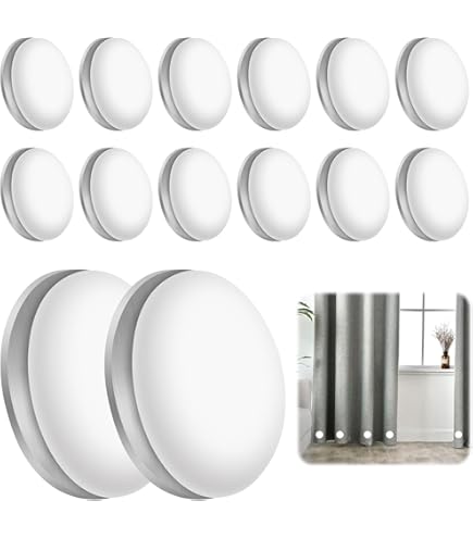 Lot De 12 Aimants Magnétiques Pour Rideaux Occultants, Avec Clips Adhésifs | Leroy Merlin