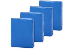 KUNOLI Kit di 4 barre di argilla per auto, kit di dettagli per auto, capacità di pulizia e assorbimento per auto, vetro, veicoli (100 g/confezione blu)