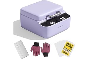 HTVRONT Phone Case Heat Press Machine - Phone Case Auto Heat Press with 3D Vacuum Heat, Precise Temperature Sublimation Phone Case Press Machine for Badges, Coasters, etc. (Compatible with iPhone)