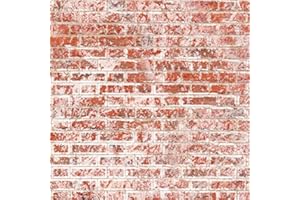 Tumdee Miniatures Dolls House 1:12th Scale A3 Embossed Weathered White Brick Flemish Bond Cladding Wallpaper