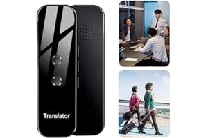 Volwco Smart Language Translator Device Portable Handheld Intelligent Two-Way Real-time 40 Languages Voice Translator Support Photo Text Recording Translation for Travel Learning Business Meet