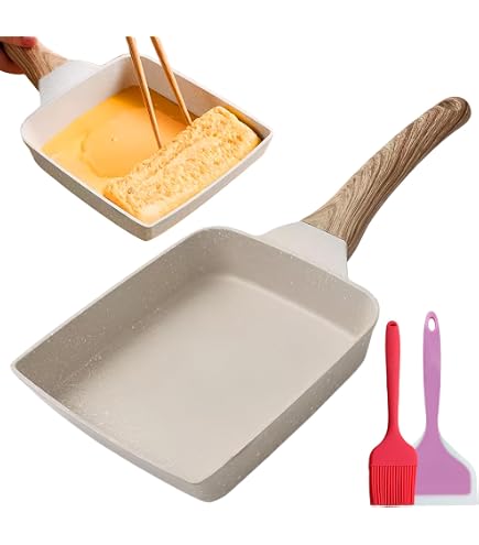 Poêle Japonaise Tamagoyaki Antiadhésive Winter Shore - Kit Complet Omelette Rectangle Avec Accessoires