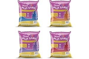 Rainbow Eco Play – Coloured Assorted Sand – 20kg - 100% Natural - Play Sand Art Kits for Kids – Childrens Craft - 4x5kg