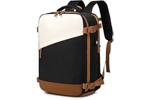 Kono Plecak na Pokład 45 x 30 x 18 Codzienny Plecak Wodoodporny Plecak Podróżny na Laptopa 15,6 Cala ze Złączem do Ładowania USB i Przegrodą na Buty