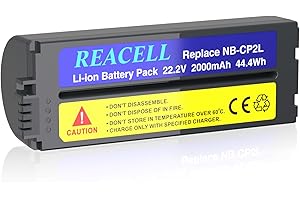 REACELL Batteria NB-CP2L da 2000 mAh per Canon NB-CP1L Batteria CP2L compatibile con le stampanti fotografiche Canon Selphy CP1500 CP1300 CP900 CP910 CP800 CP200 CP1300