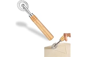 BFYHVP Teigschneider, Ravioli Roller, Teigrädchen, Ravioli Maker, Nudelschneider, Teigrad Gewellt, Teigrad Gezackt, Ravioli Schneider, Gebäckpresse, Teigschneider Gewellt, Ravioli Ausstecher, Pastry Cutter