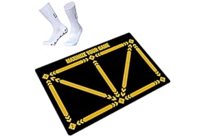 FUJIAN Football Mat for Children's Training, Fussball Teppich ÜBung Fussballmatte Training Pro für Kinder, Fussballteppich Jungs fpro Fußball Matte Ballkontrolle