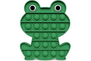 Yiran Push Pop Bubble Sensory Fidget Toy Frog, Frog Toy Pop it Bubble Fidget Toy, Popper Autism Special Needs Stress Reliever Silicone Anxiety Reliever Toy Poppet Toy for Girls Boys Kids & Adults