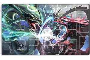 Mlikemat Playmat Slifer The Sky Dragon TCG CCG OCG Trading Card Play Mat with Zones + Free Bag (ZD039-858-A)