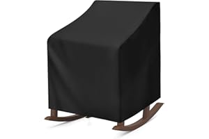 Harrington Marley Outdoor Rocking Chair Cover Waterproof 210d Oxford Fabric Heavy Duty Reclining Stacking Garden Chair Cover, Outdoor Seat Protective Cover