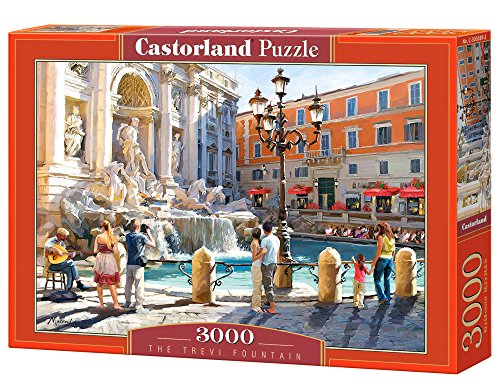 CASTORLAND The Trevi Fountain 3000 pcs Puzzle - Rompecabezas (Puzzle Rompecabezas, Ciudad, Niños y Adultos, Niño/niña, 9 año(s), Interior)