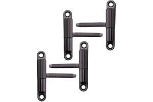 4x SOTOOLS Türband Aufschraub-Einbohrband mit Zapfen M8x50mm schwarz lackiert mit wartungsfreier Gleitlagertechnik für Türen bis 40Kg