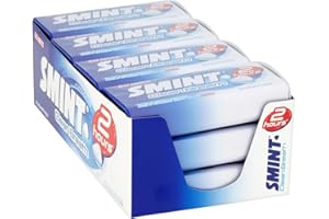 Smint Sugar Free Mints – 2 Hour Clean Breath, 50 XXL Peppermint Flavour - 12 Tins