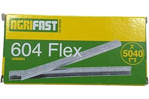 PAMPOLS Grapas 604Flex para Atadora de Tomates | Para máquina atadora Agrifast| Aplicación Manual| 50x40 mm | Caja de 5.040 grapas