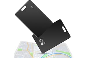 ECHOBUY Dünne Geldbörsen-Tracker-Karte Thin 1.6mm wiederaufladbarer Geldbörsenfinder kompatibel mit Apple Wo ist? APP (nur iOS) Smart Bluetooth Air Tracker Tags Card IP68 für Reisekoffer Geldbeutel Koffer