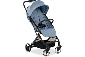 hauck Travel N Care Plus Carrito Bebé Ligero hasta 22 kg - Silla de Paseo Reclinable y Plegable - Ruedas Grandes Antipinchazos - Suspensión - UV 50+ - Cesta Grande - Azul