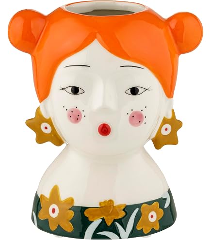 Sass And Belle Vaso Per Piante Con Motivo Frida Kahlo - Ceramica, Design Colorato - 4