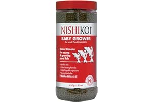 Nishikoi Baby Grower Colour Booster Food for Koi/Pond Fish - Micro Pellets - 450g