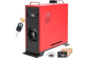EVGTTI 5000-8000W Diesel Air Heater, 12V Diesel Parking Heater with LCD Display, Muffler Thermostat Remote Control, Diesel Air Heater for Cars, Boats, Trucks