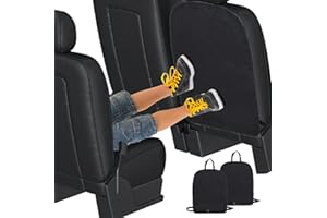 RAIRSKY 2 Pezzi Protezione Sedile Auto Bambini Anteriore e Posteriore, 60*45cm Coprisedile Impermeabile in Tessuto Oxford