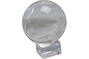 Raum der Stille Wunderschöne Kristallkugel aus Glas Verschiedene Größen mit Glasständer (6cm Durchmesser)
