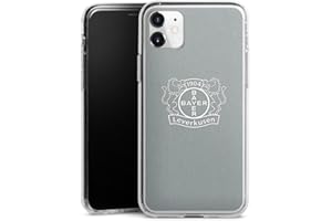 DeinDesign Silikon Hülle kompatibel mit Apple iPhone 11 Case transparent Handyhülle Bayer 04 Leverkusen Offizielles Lizenzprodukt Wappen