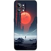 Gramaphone Realme GT 2 Pro ile Uyumlu Uzay Desenli Telefon Kılıfı + Ekran Koruyucu - 5861