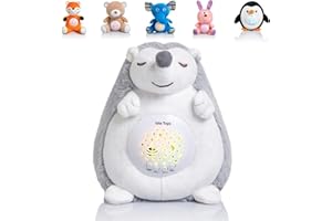 ISLA TOYS PELLUCHES ET JOUETS POUR ENFANTS Isla Toys - Peluche Veilleuse CORANIQUE pour Bébé et Enfant, Doudou Projecteur, Idée Cadeau Naissance Aïd et Fêtes Musulmanes (Hérisson)