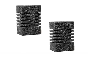 SUPTMAX 2 esponjas de filtro para Aquael Pat Mini Circulator 500 Turbo 350 Tetra Filter Jet 400 Tropical Cristal Filter Babyglarnelensicher Acuario Esponja de repuesto Circulator
