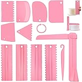 12 Pieces Pastry and Pastry Spatulas, Adjustable Cake Scraper, Scraper for Dough in Various Sizes and Pastry Utensils