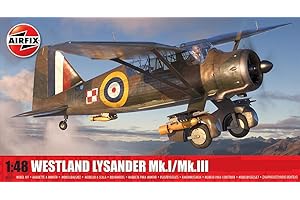 Airfix Standard Model Set - A07116 Westland Lysander Mk.I/Mk.III Model Building Kit - Plastic Aircraft Kits for Adults & Children 8+, Includes 171 Pieces - 1:48 Scale