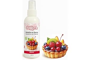 Dekora - Spray de Gelatina para Brillo en Tartas, Frutas y Tartaletas – 200 ml – Sin Gluten – Fácil Aplicación