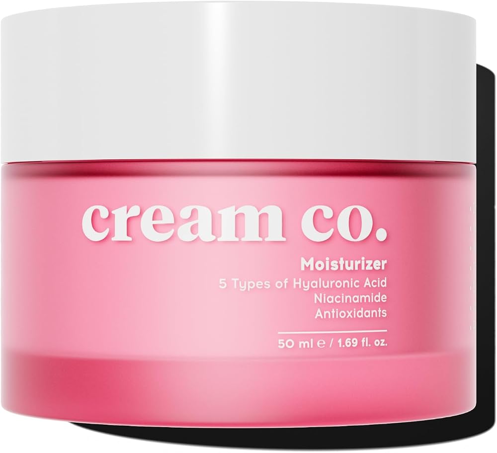 Cream Co. Su Bazlı Moisturizer Nemlendirici Aydınlatıcı Yüz Kremi, Hyaluronik Asit, 50 ML, Tüm Cilt Tipleri