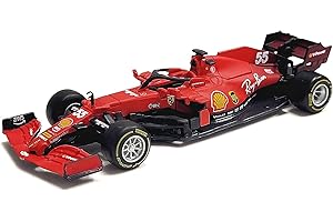 Bburago B18-36829S 1:43 F1 2021 Ferrari SF21 SAINZ, Adulti Unisex, disegni e colori assortiti